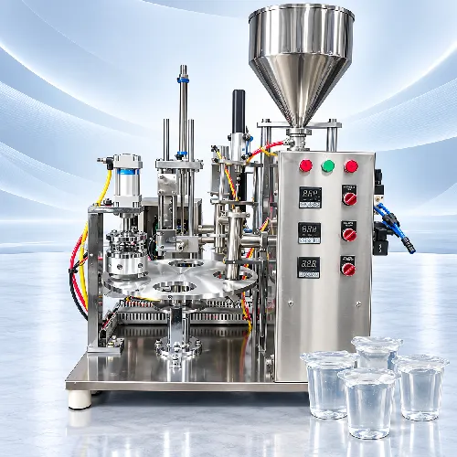 Semi Automatic Cup Filling and Foil Sealing Machine